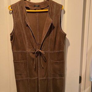 Long suede tunic
